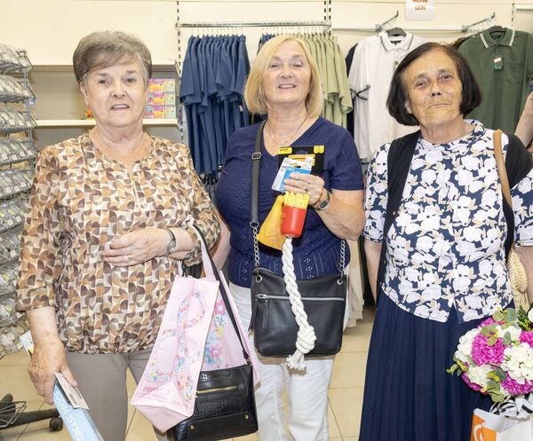 Eileen Lonergan, Noleen Barry and Ann Marshall, at the re-opening of Guineys. Photo: Joe Evans