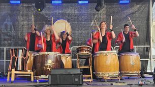 <p>Japanese Taiko Drumming, O'Connell Street. Spraoi 2026</p> <p>Japanese Taiko Drumming, O'Connell Street. Spraoi 2026</p>