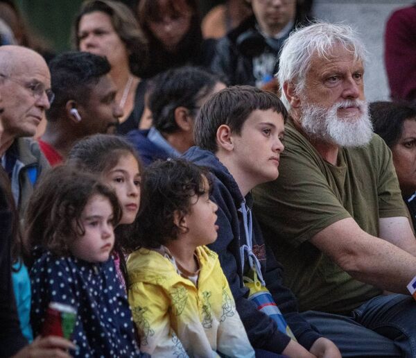 Watching Dream of the Shaman, at Spraoi. Photo: joe Evans Watching Dream of the Shaman, at Spraoi. Photo: joe Evans