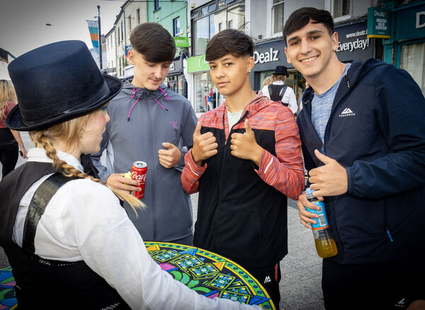 John Paul and friends with Cards on the Table at Spraoi, Photo: Joe Evans John Paul and friends with Cards on the Table at Spraoi, Photo: Joe Evans