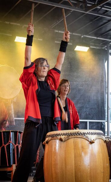 Japanese Taiko Drumming who performed at Spraoi. Photo: Joe Evans Japanese Taiko Drumming who performed at Spraoi. Photo: Joe Evans