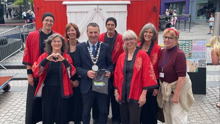 Waterford mayor welcomes Taiko drummers from Germany