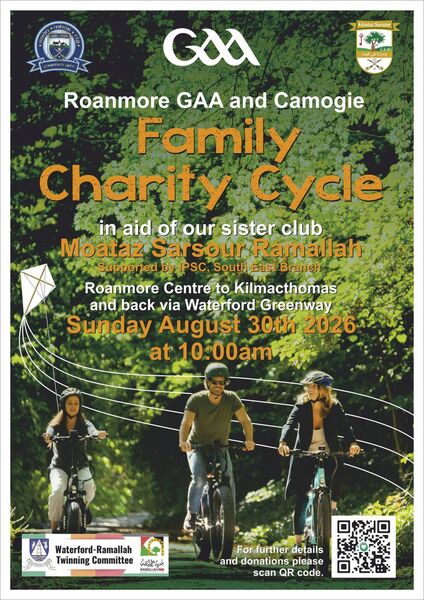 The event will take place on Sunday, August 30 at 10 am from the Roanmore Centre. The event will take place on Sunday, August 30 at 10 am from the Roanmore Centre.