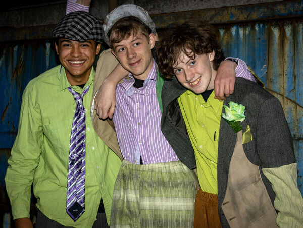 Farmers, Johnny, Fionn and Ruiri, in Spraoi Parade "Howl". Photo: Joe Evans Farmers, Johnny, Fionn and Ruiri, in Spraoi Parade "Howl". Photo: Joe Evans