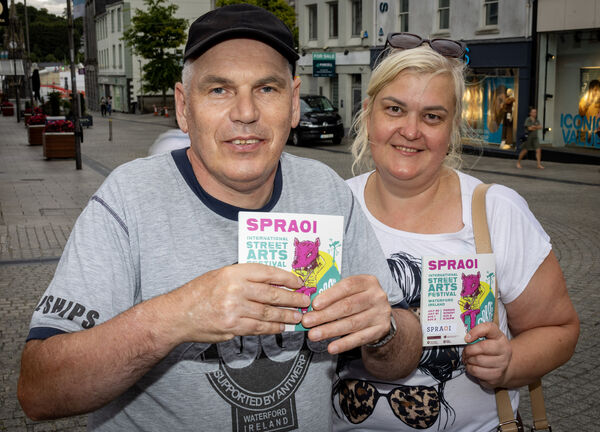  David and Vaiva, at Spraoi. Photo: Joe Evans