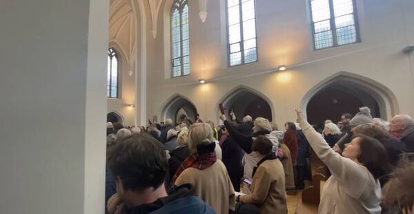 Well wishers gather for the last Mass at Mount Melleray. Well wishers gather for the last Mass at Mount Melleray.