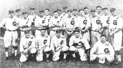 Iron Mike Prendergast pictured for Chicago Whales Baseball team.