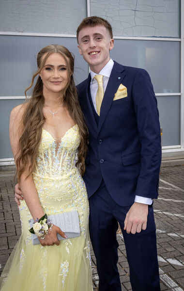 Jamie Heffernan and Alex Breslin, who attended the Ardscoil na Mara Graduation Ball. Photo: Joe Evans Jamie Heffernan and Alex Breslin, who attended the Ardscoil na Mara Graduation Ball. Photo: Joe Evans