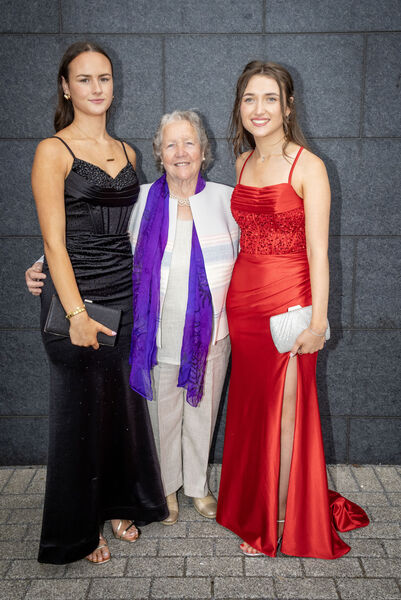 Dolly Maloney with her grand daughters, Jane Power and Annie Kelly, who attended the Ardscoil na Mara Graduation Ball. Photo: Joe Evans Dolly Maloney with her grand daughters, Jane Power and Annie Kelly, who attended the Ardscoil na Mara Graduation Ball. Photo: Joe Evans
