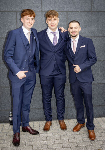 Liam Hayes, Ben Dineen and Liam Kennedy, who attended the Ardscoil na Mara Graduation Ball. Photo: Joe Evans Liam Hayes, Ben Dineen and Liam Kennedy, who attended the Ardscoil na Mara Graduation Ball. Photo: Joe Evans