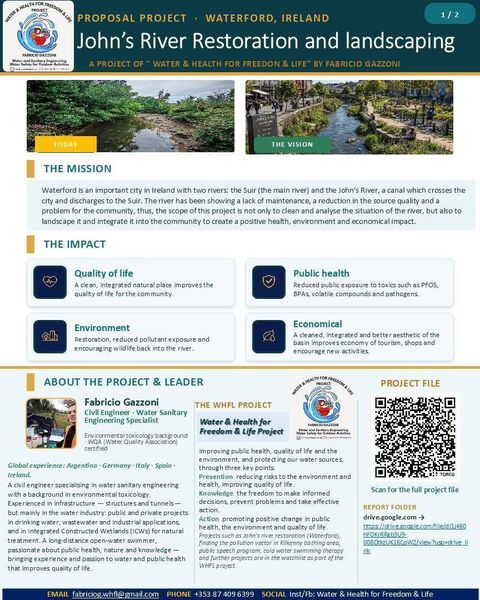 Images from the proposed John's River restoration and landscaping project. Pic: Fabricio Gazzoni from Waterford Facebook Page Images from the proposed John's River restoration and landscaping project. Pic: Fabricio Gazzoni from Waterford Facebook Page