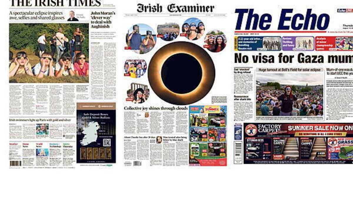What the papers say: Thursday's front pages