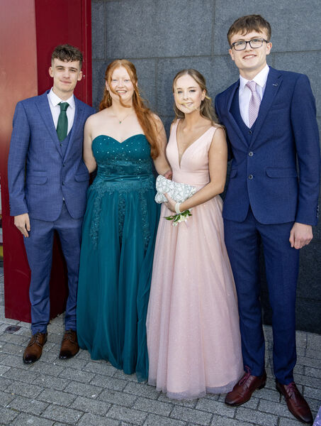 Zach, Isabel, Caoimhe and Daniel, at the Ardscoil na Mara, Debs Ball. Photo: Joe Evans Zach, Isabel, Caoimhe and Daniel, at the Ardscoil na Mara, Debs Ball. Photo: Joe Evans