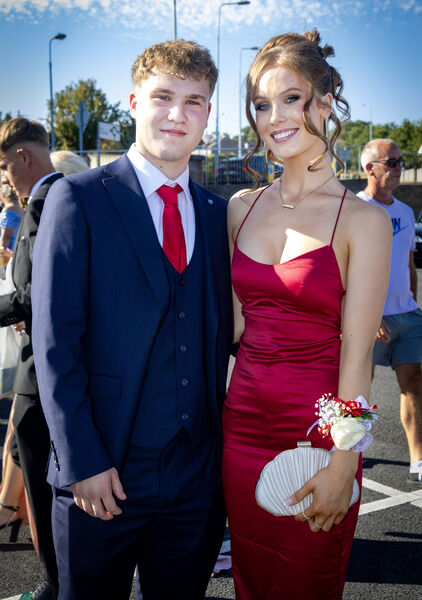  Daniel Donnelly and Grace Ann Hartley, Laoise Murphy and Daith Jennings at the Abbey Community College Debs Ball. Photo: Joe Evans