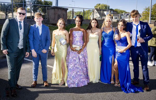  LCA group, at the Abbey Community College Debs Ball. Photo: Joe Evans