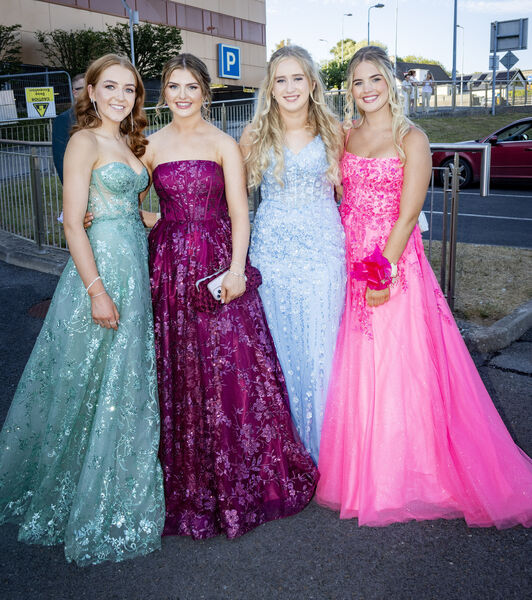  Niamh, Clodagh, Hannaha and Keelin, at the Abbey Community College Debs Ball. Photo: Joe Evans