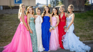 <p> Keelin, Maria, Shannon, Moya, Anna, Faye and Cíle, at the Abbey Community College Debs Ball. Photo: Joe Evans</p> <p> Keelin, Maria, Shannon, Moya, Anna, Faye and Cíle, at the Abbey Community College Debs Ball. Photo: Joe Evans</p>