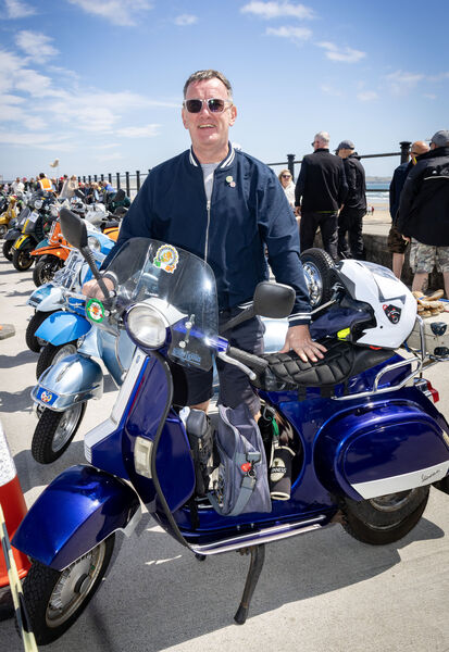  Sean White, at Tramore for Waterford Scooter Club 20th Anniversary Scooter Show. Photo: Joe Evans