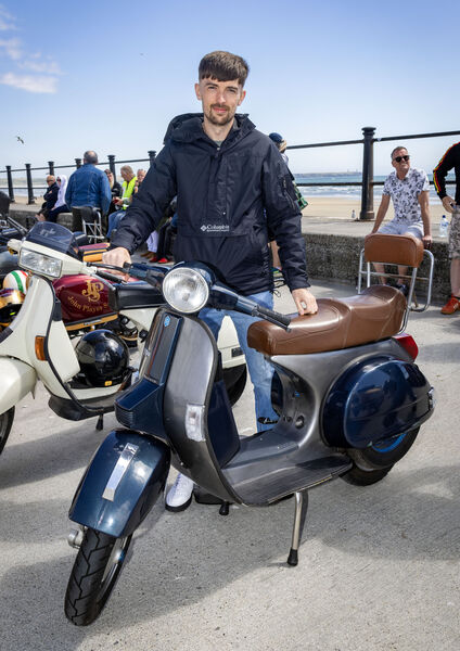  John Burke, at the Waterford Scooter Club, 20th Anniversary scooter show at Tramore. Photo: Joe Evans