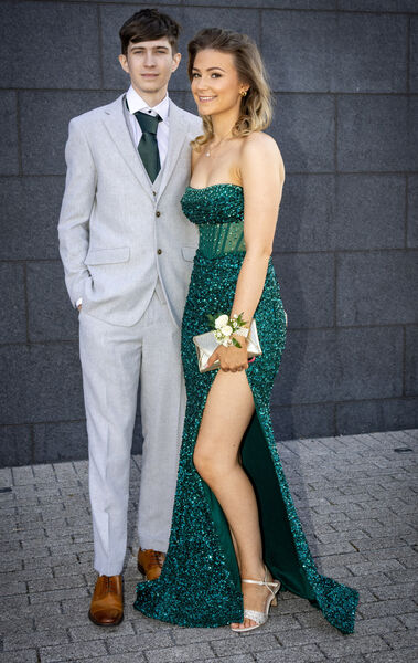  Isaac Carew and Eva Hilliard, at the Ardscoil na Mara, Debs Ball. Photo: Joe Evans