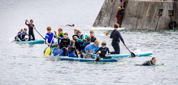 Fun on the water, at Boatstrand for Water Safety Ireland, summer camp. Photo: Joe Evans Fun on the water, at Boatstrand for Water Safety Ireland, summer camp. Photo: Joe Evans