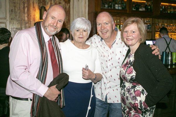 Marion pictured with fellow journalist Ralph Reigel, Damien Tiernan and Aileen Mulhall. Marion pictured with fellow journalist Ralph Reigel, Damien Tiernan and Aileen Mulhall.