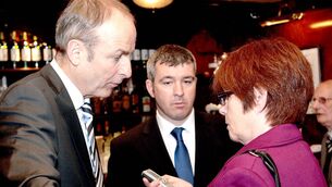 <p>Waterford News & Star reporter Marion O'Mara speaking with Michael Martin, on his visit to Waterford.</p> <p>Waterford News & Star reporter Marion O'Mara speaking with Michael Martin, on his visit to Waterford.</p>