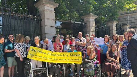 'An opportunity to live life rather than just exist' - Protest for people with Friedreich's ataxia (FA)