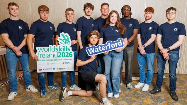<p>Taylor Morrissey, Shane Allen, Michael Moran, Mykola Katrych, Andrii Sencha (front), Nathan Walsh, Molly Cullen (front - from Wexford), Carrington Masombo, Cathal Carey and Alex Whelan.</p>