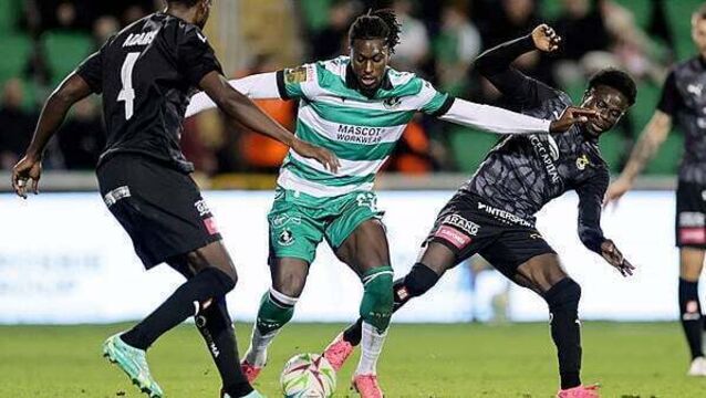 Late goal by Finns sees Shamrock Rovers tied after first leg