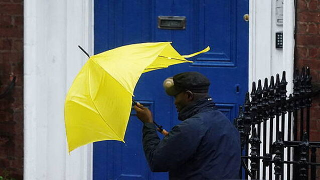 Yellow warning issued for nine counties as heavy rain and thunderstorms forecast