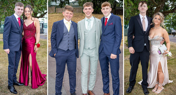 Cathal Marks and Sarah Dunne, (left) Sean Murphy, Stephen Cooke and Mason Murphy (centre) and Tadgh Sutton and Ellen Ann Halligan Moloney (right) who attended the St. Paul's community College Debs/Grad Ball. Photo: Joe Evans
