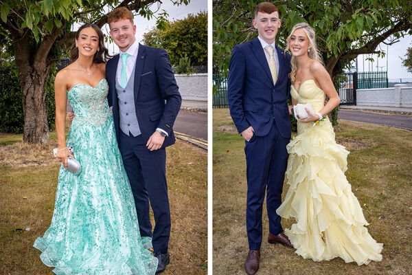  Megan Butler and Jason Healy,(left) and Joe Brennan and Ellie O'Brien, (right) who attended the St. Paul's community College Debs/Grad Ball. Photo: Joe Evans