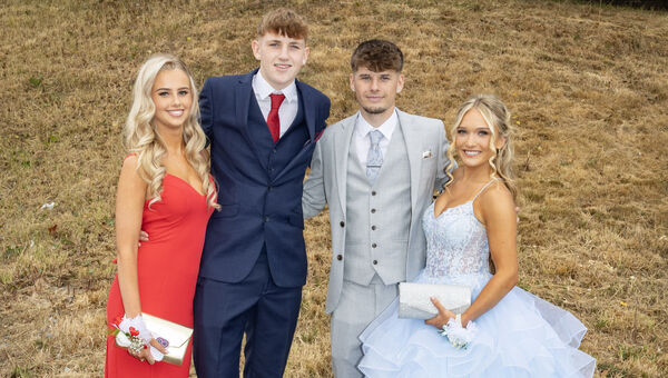  Abbie Power, Mason Murphy, Gavin Mitchell and Elaine Coady, who attended the St. Paul's community College Debs/Grad Ball. Photo: Joe Evans