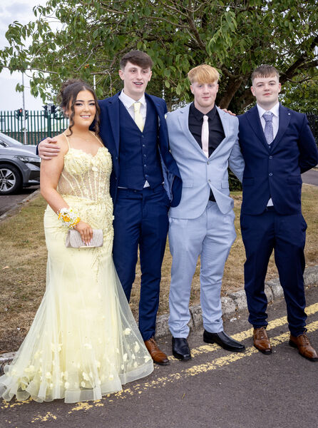 Demi Finn, Lee Kirwan, James O'Brien and Joe Marks, who attended the St. Paul's community College Debs/Grad Ball. Photo: Joe Evans Demi Finn, Lee Kirwan, James O'Brien and Joe Marks, who attended the St. Paul's community College Debs/Grad Ball. Photo: Joe Evans