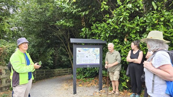 On the final day of the festival members of the B Corridor hosted a guided nature walk and showed off their beautiful new signage