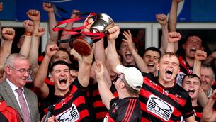 <p>Ballygunner’s Peter Hogan and Mikey Mahony lift the News & Star Cup. Photos: INPHO/Ryan Byrne</p> <p>Ballygunner’s Peter Hogan and Mikey Mahony lift the News & Star Cup. Photos: INPHO/Ryan Byrne</p>