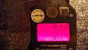 <p>The Gardaí in Waterford recently observed a number of motorists travelling at various speeds in Lemybrien. Pic: An Garda Síochána Waterford FB</p>