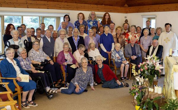 Sr Delores pictured with friends for her 100th birthday celebration. Sr Delores pictured with friends for her 100th birthday celebration.