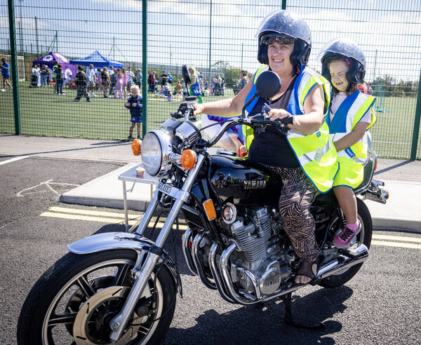  Miriam and Hailey, at the Sacred Heart Family Fun Day. Photo: Joe Evans