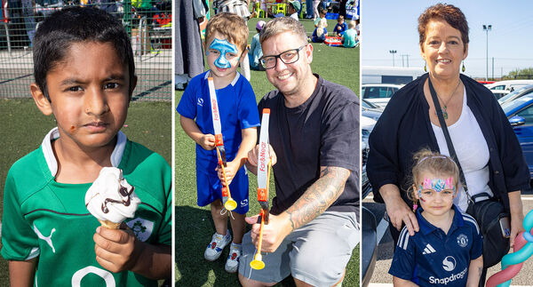  Jerome enjoyed his ice cream, (left) Luke and Paul O'Brien, (centre) and Heather Kiely and Maya Jane Keating (right) at the Sacred Heart Family Fun Day. Photo: Joe Evans