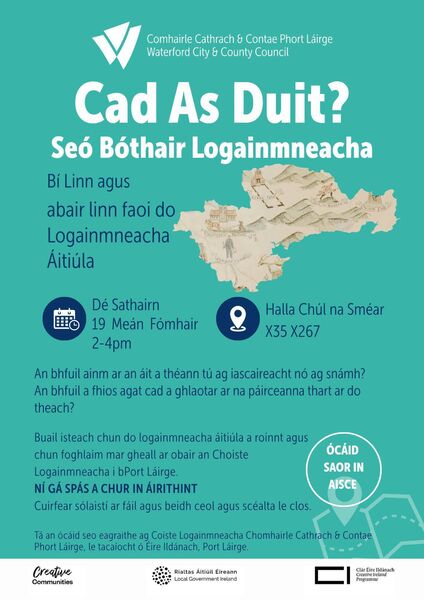 The placenames roadshow will take place at Coolnasmear Hall, Co Waterford, on Saturday, September 19 The placenames roadshow will take place at Coolnasmear Hall, Co Waterford, on Saturday, September 19
