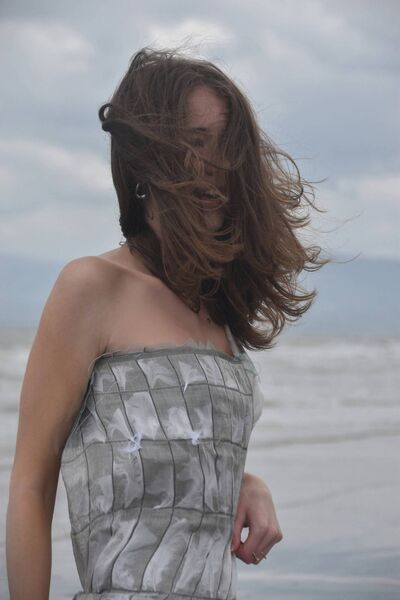 'Cleite', designed and created by Kilmeaden's Camile O'Connell and worn by her cousin Sofia O'Neill 'Cleite', designed and created by Kilmeaden's Camile O'Connell and worn by her cousin Sofia O'Neill