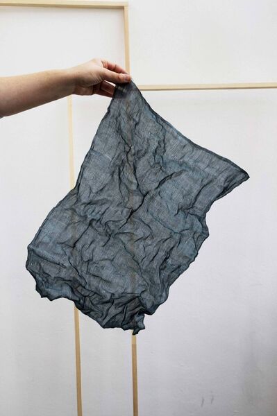 'Ceo', a handwoven silk and steel garment created by Camile O'Connell inspired by fog and mist for her Lir collection 'Ceo', a handwoven silk and steel garment created by Camile O'Connell inspired by fog and mist for her Lir collection