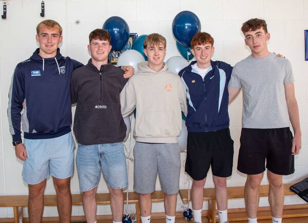 Attending were Cillian Brennan, Conor Barden, Conor Lanigan, Liam Hayes and Alex Barry. Photo; John Power Attending were Cillian Brennan, Conor Barden, Conor Lanigan, Liam Hayes and Alex Barry. Photo; John Power