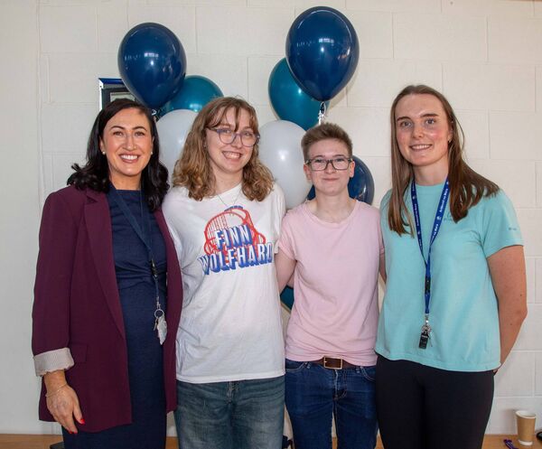 Attending were Ella Walsh and Kathleen Walsh with Deputy Principal, Ms. Power and Ms. Curran. Photo: John Power Attending were Ella Walsh and Kathleen Walsh with Deputy Principal, Ms. Power and Ms. Curran. Photo: John Power