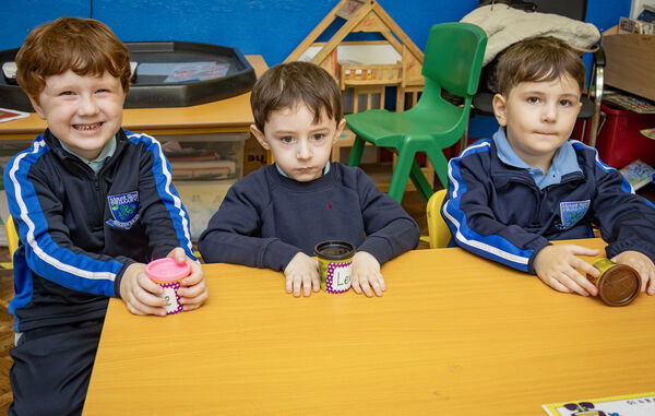 Arnie, Levi and Zaid, who started school at Mount Sion. Photo: Joe Evans Arnie, Levi and Zaid, who started school at Mount Sion. Photo: Joe Evans