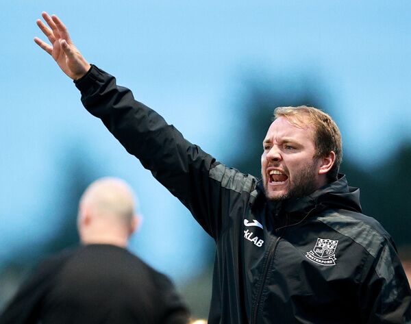 Villa head coach Conor Coad during the FAI National League match against UCC. Villa head coach Conor Coad during the FAI National League match against UCC.