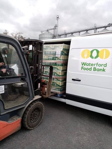Waterford Food Bank deliver four-day food parcels to over 250 families across Waterford City Waterford Food Bank deliver four-day food parcels to over 250 families across Waterford City