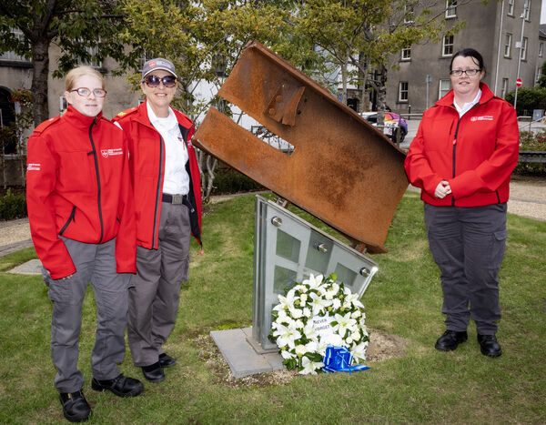 Becky Rigby, Nora Tubbritt and Tanya O'Reilly, Order of Malta, at the 9/11 Memorial Service. Photo: Joe Evans Becky Rigby, Nora Tubbritt and Tanya O'Reilly, Order of Malta, at the 9/11 Memorial Service. Photo: Joe Evans